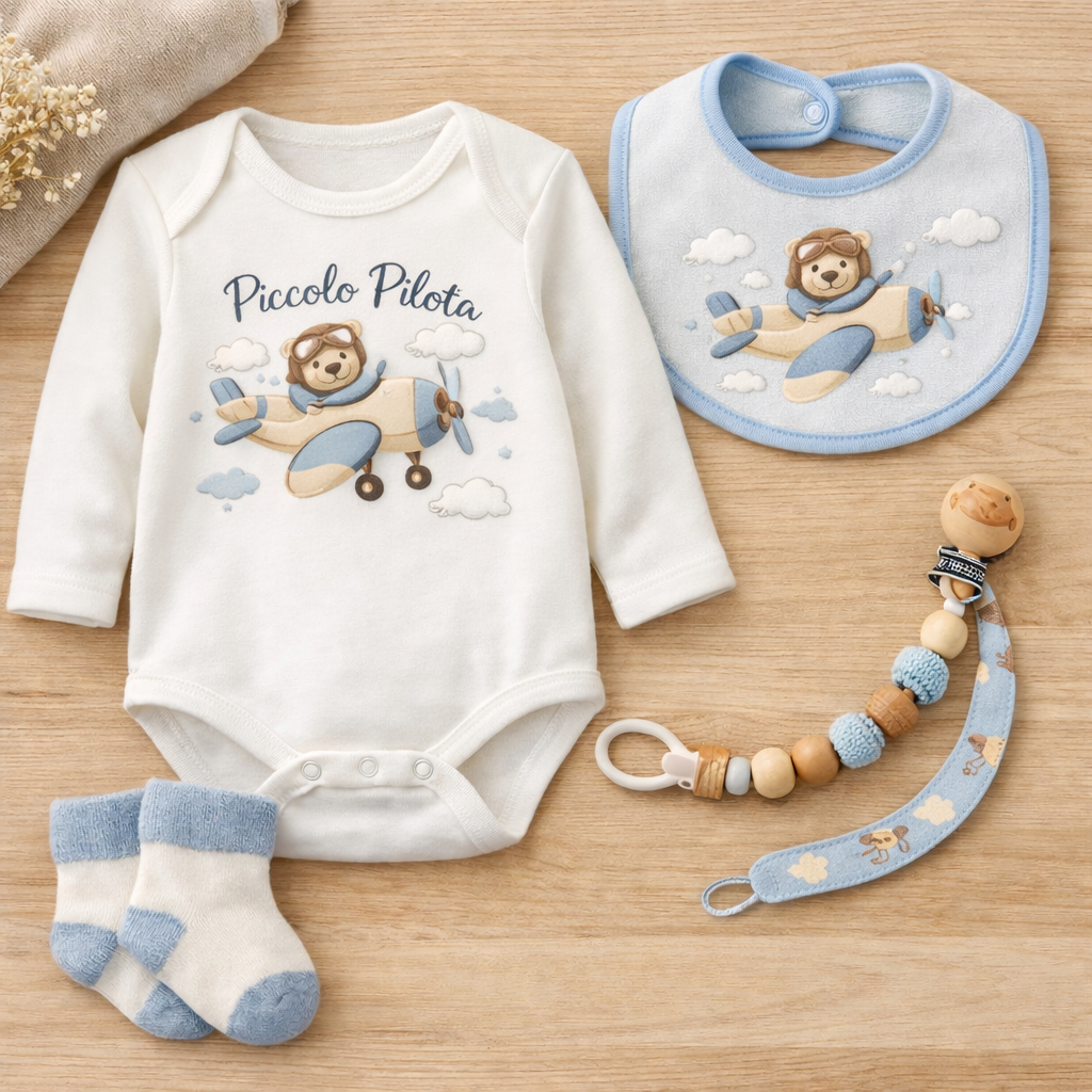 Set Luxury Neonato Manica Lunga – Kumy Kids® Set Premium