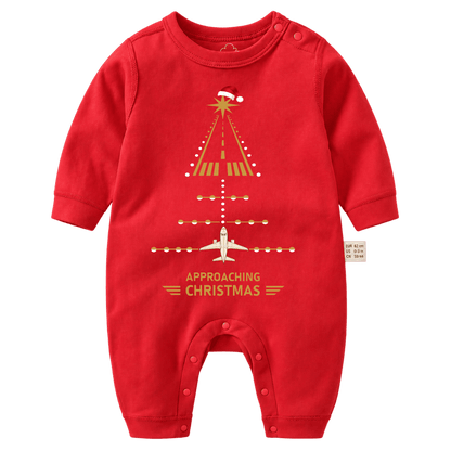 Tutina Natalizia Rossa per Neonato – Design Aviation Runway Approach