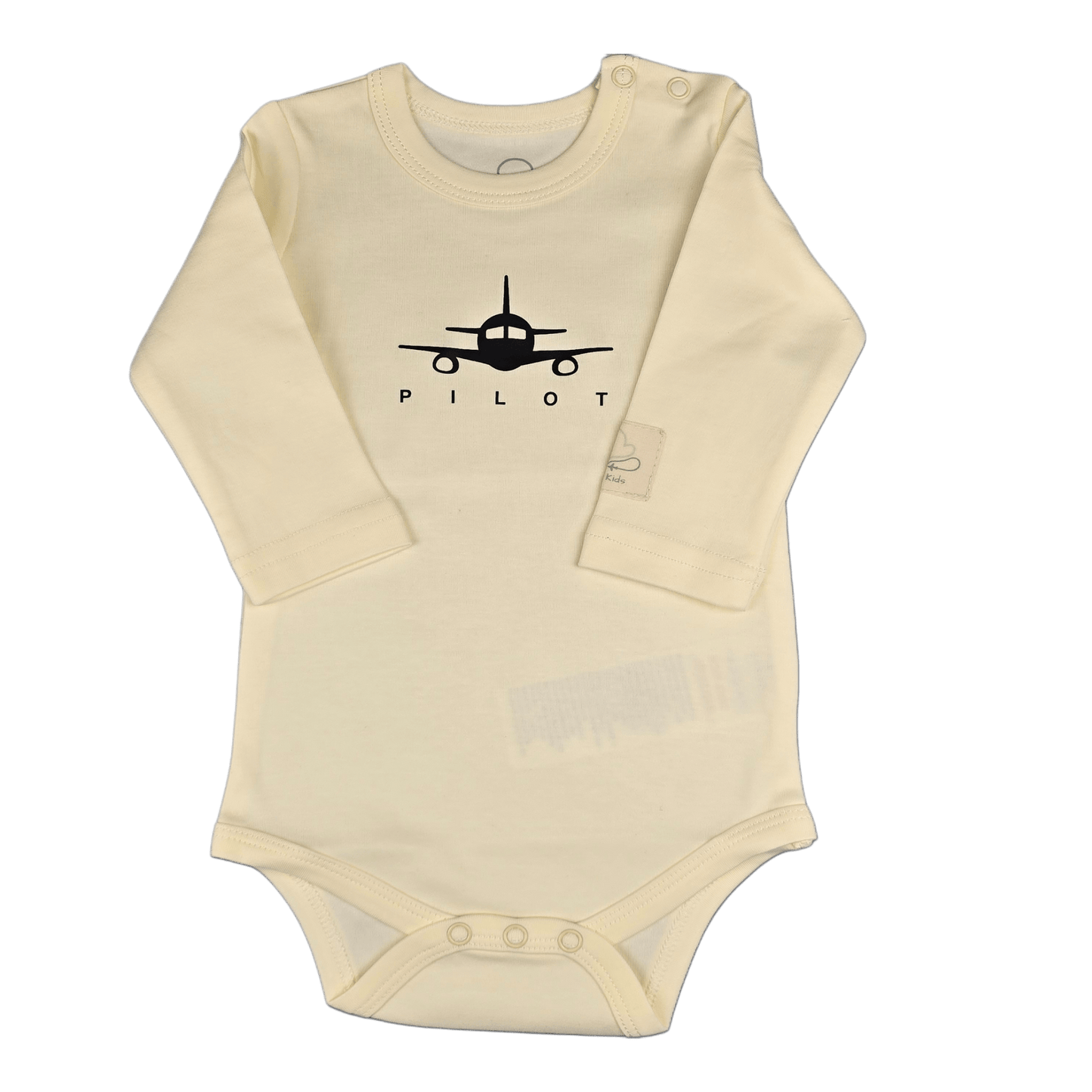 Body Pilota Neonato Manica Lunga - 100% Cotone Design Italiano 0-24M