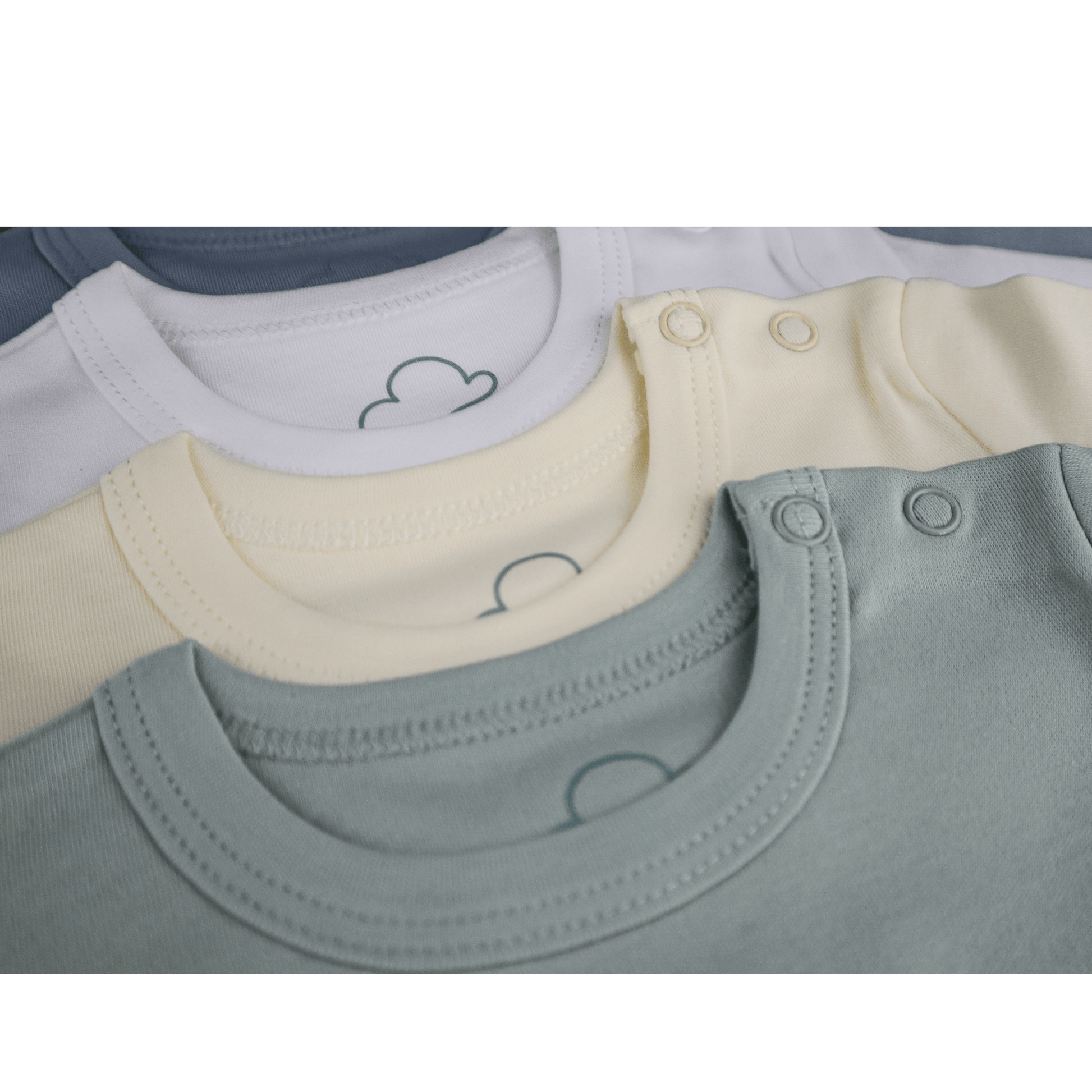 Aviation baby onesie collection, short sleeve styles flat lay, lifestyle view – Kumy Kids
