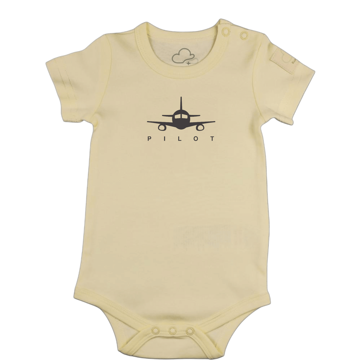 Body Neonato Manica Corta Aviazione - 100% Cotone Design Italiano 0-24M