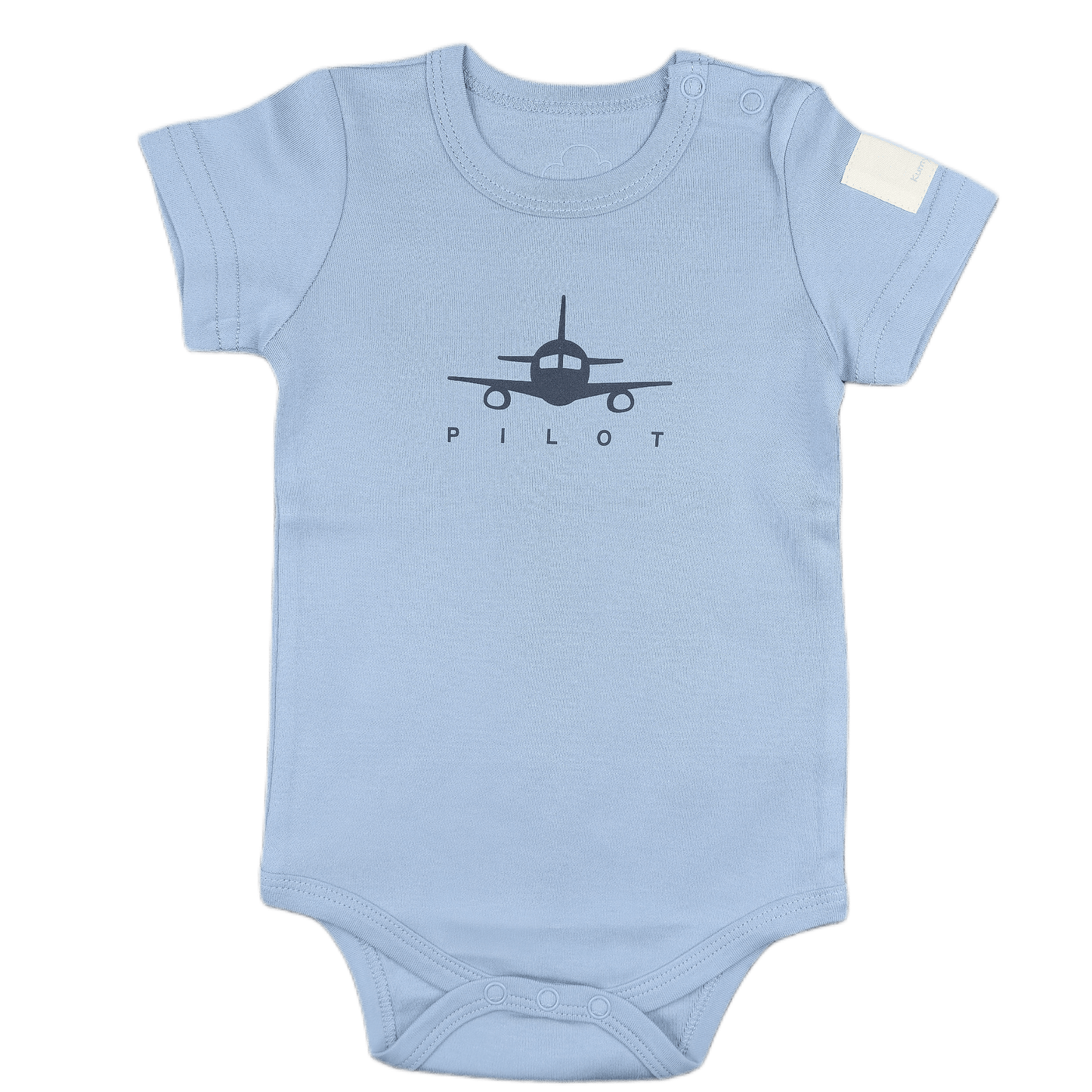 Body Neonato Manica Corta Aviazione - 100% Cotone Design Italiano 0-24M