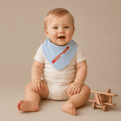 Bavaglino Neonato Bandana Aviazione Cotone - 80% Cotone 20% Poliestere Design Italiano 0-24M