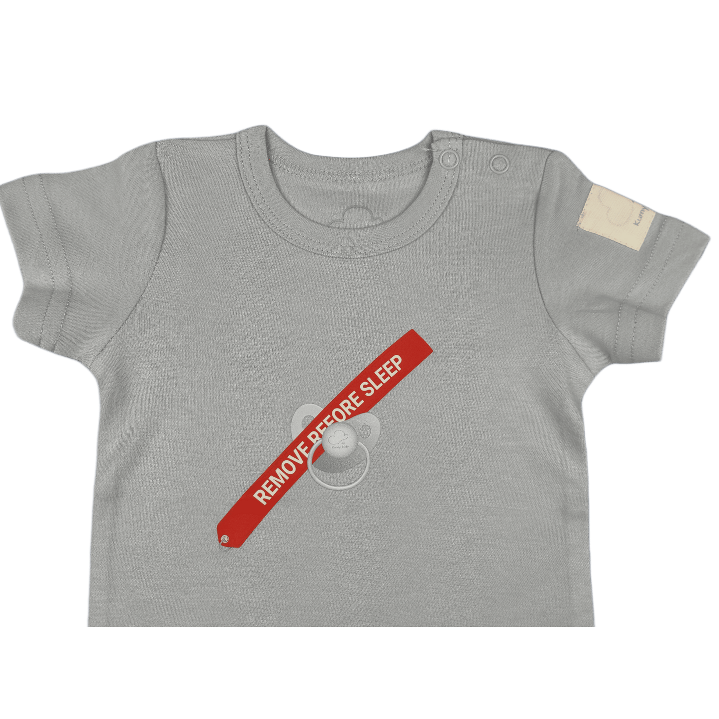 Body Neonato Manica Corta Cotone Aviazione - 100% Cotone Design Italiano Remove Before Sleep 0-24M