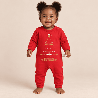 Tutina Natalizia Rossa per Neonato – Design Aviation Runway Approach