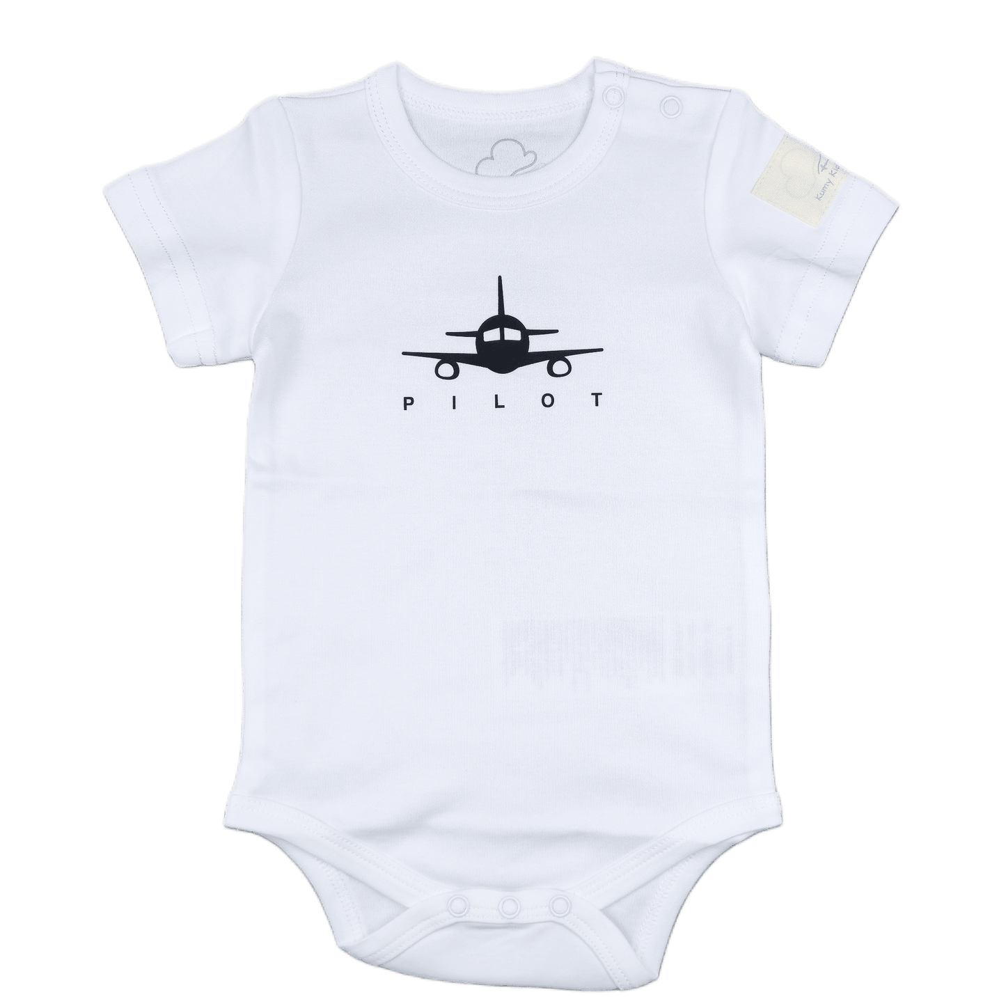Body Neonato Manica Corta Aviazione - 100% Cotone Design Italiano 0-24M