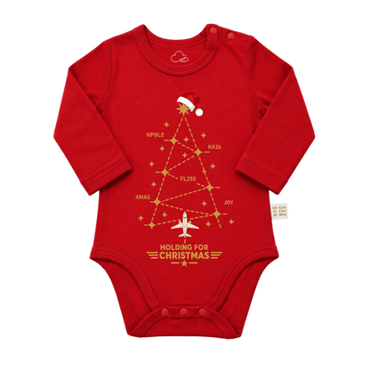 Body Natalizio Rosso per Neonato – Design Aviation Flight Path