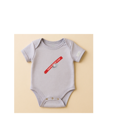 Baby Bodysuit “Remove Before Sleep” – Kumy Kids® Aviation Style